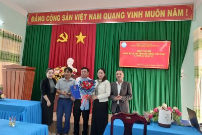 Hội nghị công bố Quyết định bổ nhiệm chức danh Phó Hiệu trưởng Trường THCS Thanh An